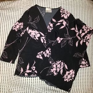 Pink floral skirt set